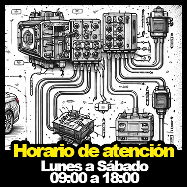 Horarios de tienda física y sucursales.