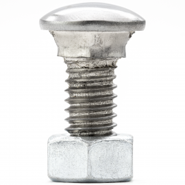 Tornillo de Defensa con Cabeza de Gota Cromado con Tuerca para VW Sedan, Brasilia, Safari, Hormiga, Caribe